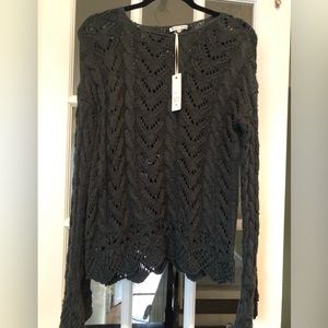 Black Swan crocheted sweater